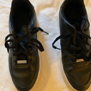 Nike Black Air Force One Shoes